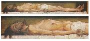 Hans holbein the younger The Body of the Dead Christ in the Tomb and a detail oil
